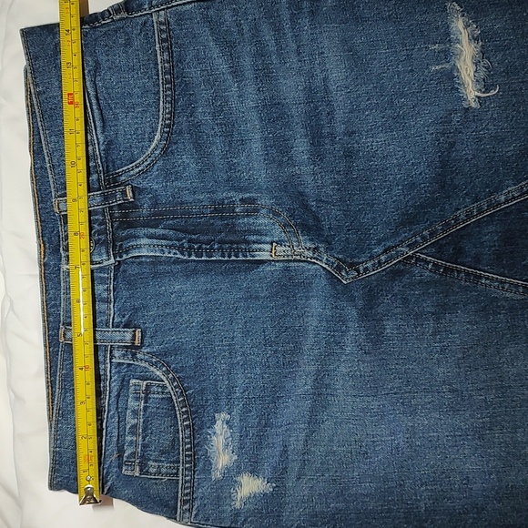 Everlane Denim Jean Skirt Mini Distressed - Picture 2 of 9